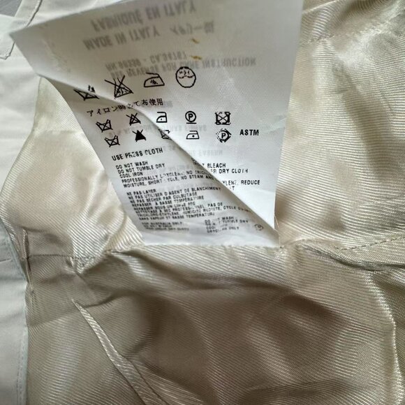 MIU MIU Beige Long Puff Sleeve Button Up Jacket SIZE 38 MADE IN ITALY - Picture 8 of 10